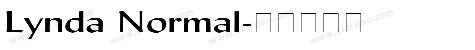 Lynda Normal字体转换